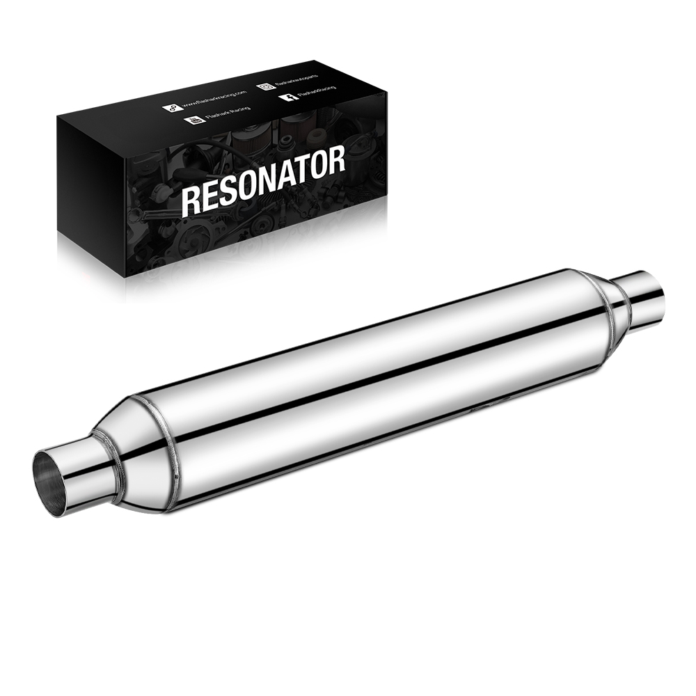 2.25 in. Inlet, 26 in. Overall Exhaust Resonator 22 in. Body, 4 in. Diameter